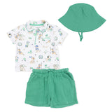 Country Club Dogs Neutral - Polo with Casual Short  & Bucket Hat