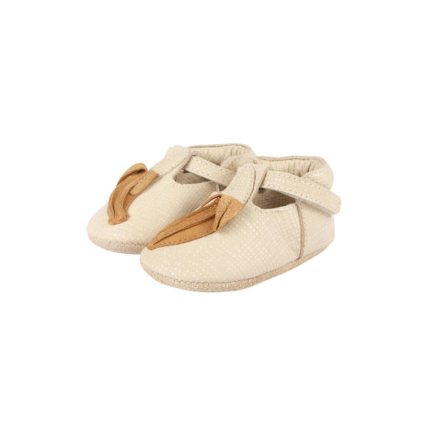 Nanoe Shoes | Banana | Cream Scored Leather