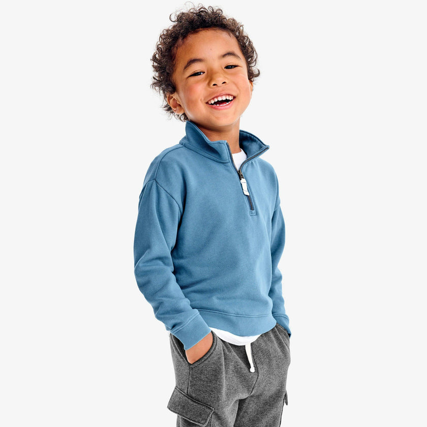 Kids quarter zip sweatshirt