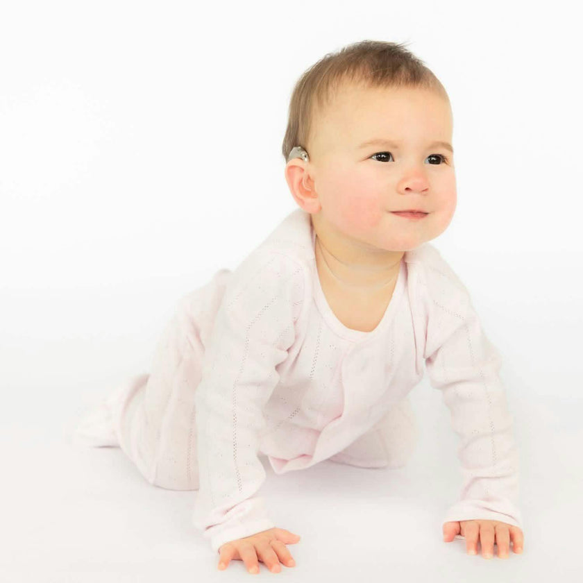 Love Lines Pink Organic Cotton Pointelle Magnetic Footie