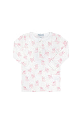 Pink Puppy Love Print Pajamas