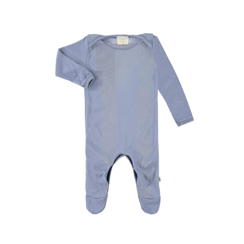 Variegated Rib Lap Tee Footie Pajama