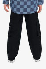 Twill Pants With Cargo Pockets Dark Blue