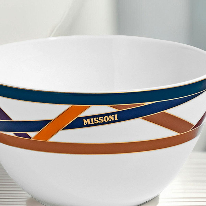Rice Bowls NASTRI Set of 2  Multicolor diam. 4.5", H 2.3"
