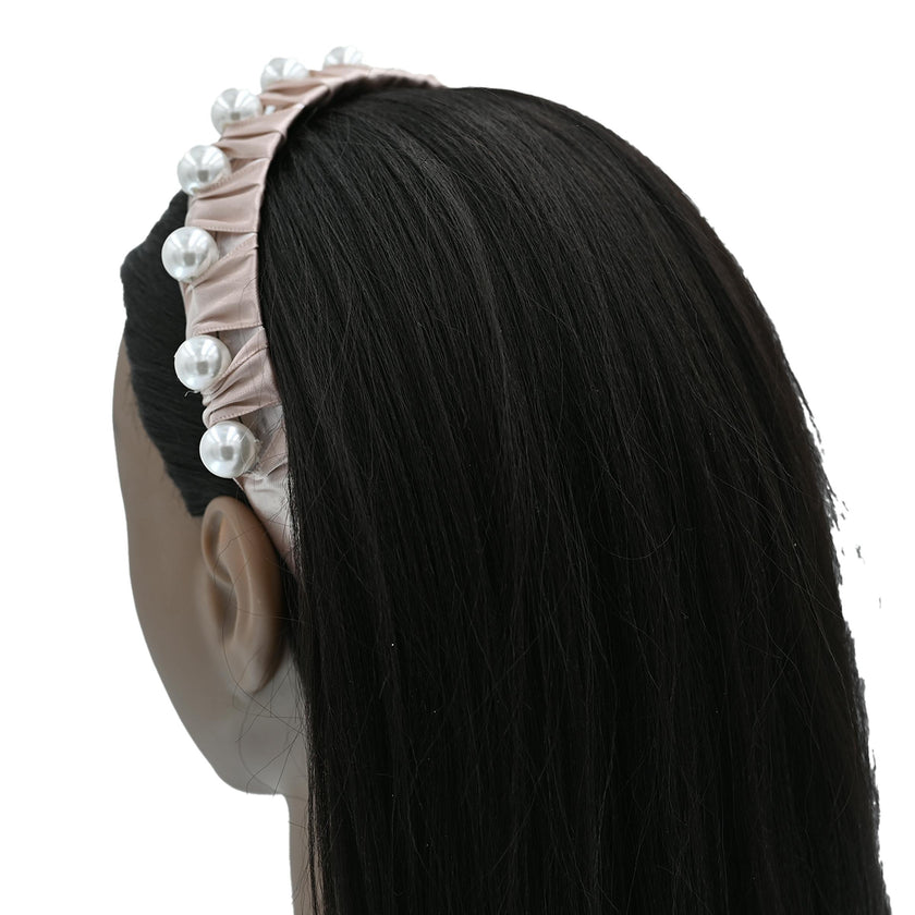 Multicolored Pearl Studded Headband