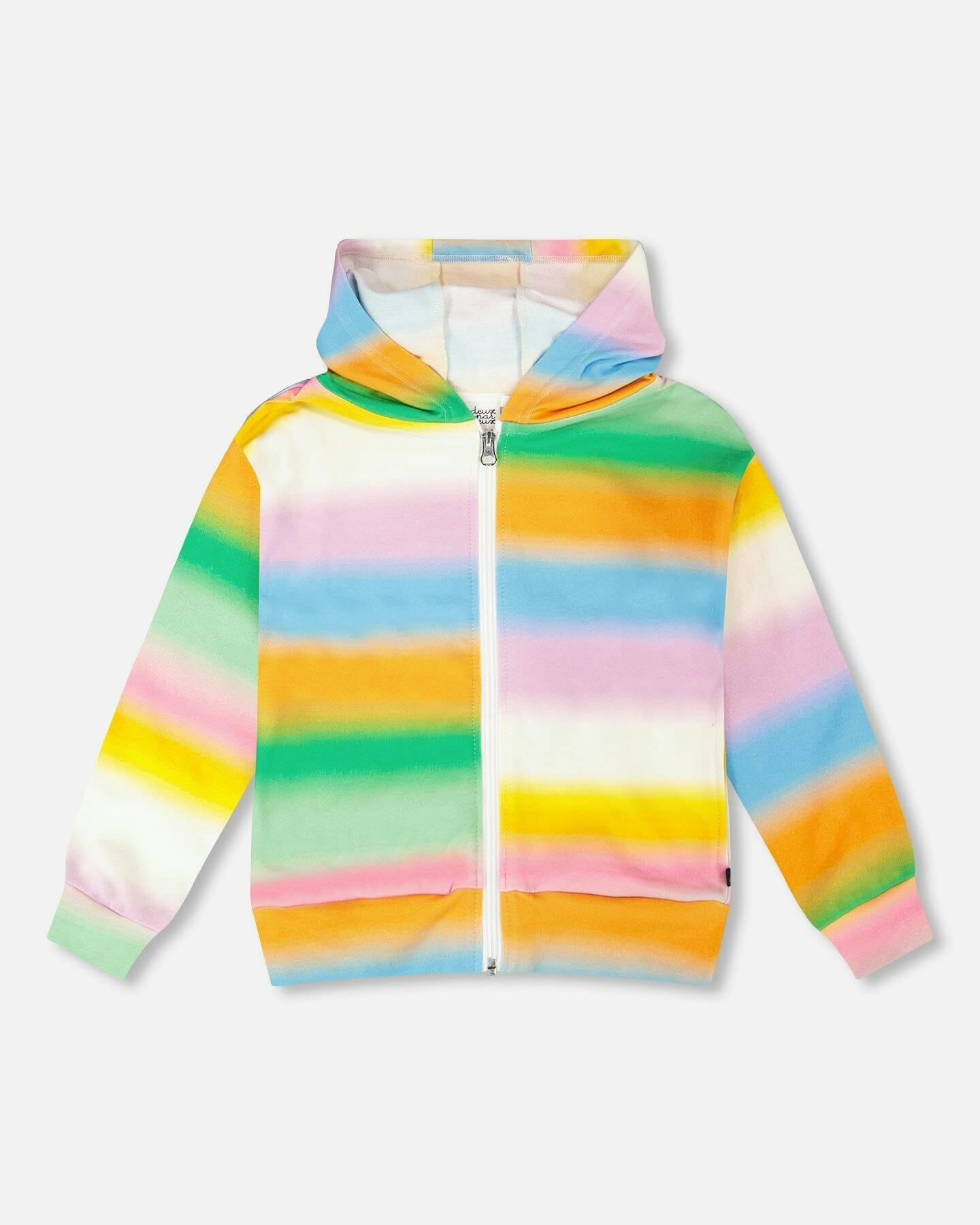 French Terry Zip Front Hoodie