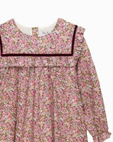 Floral Ruffle Dress in Chive