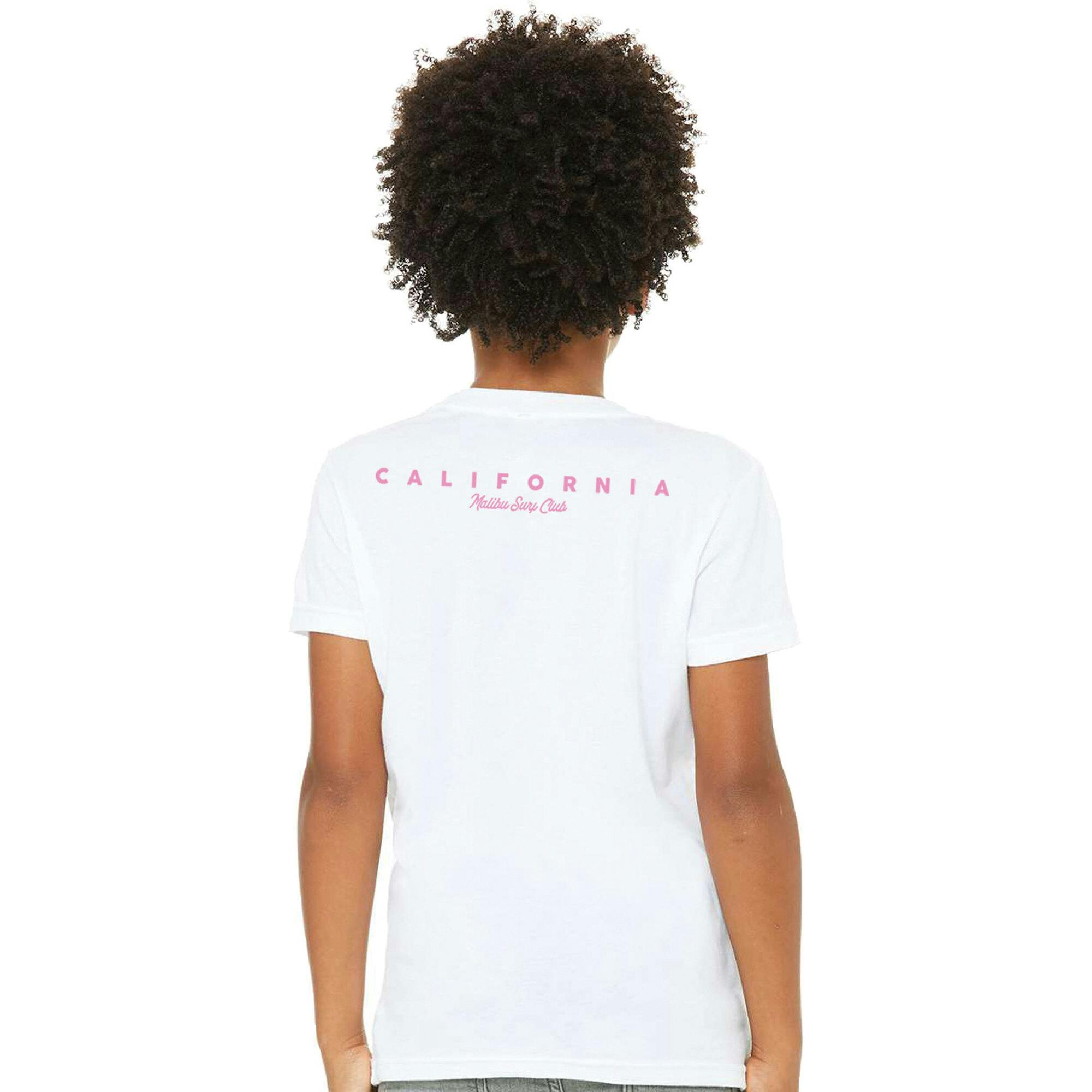 Kids White Malibu T-shirt-Unisex