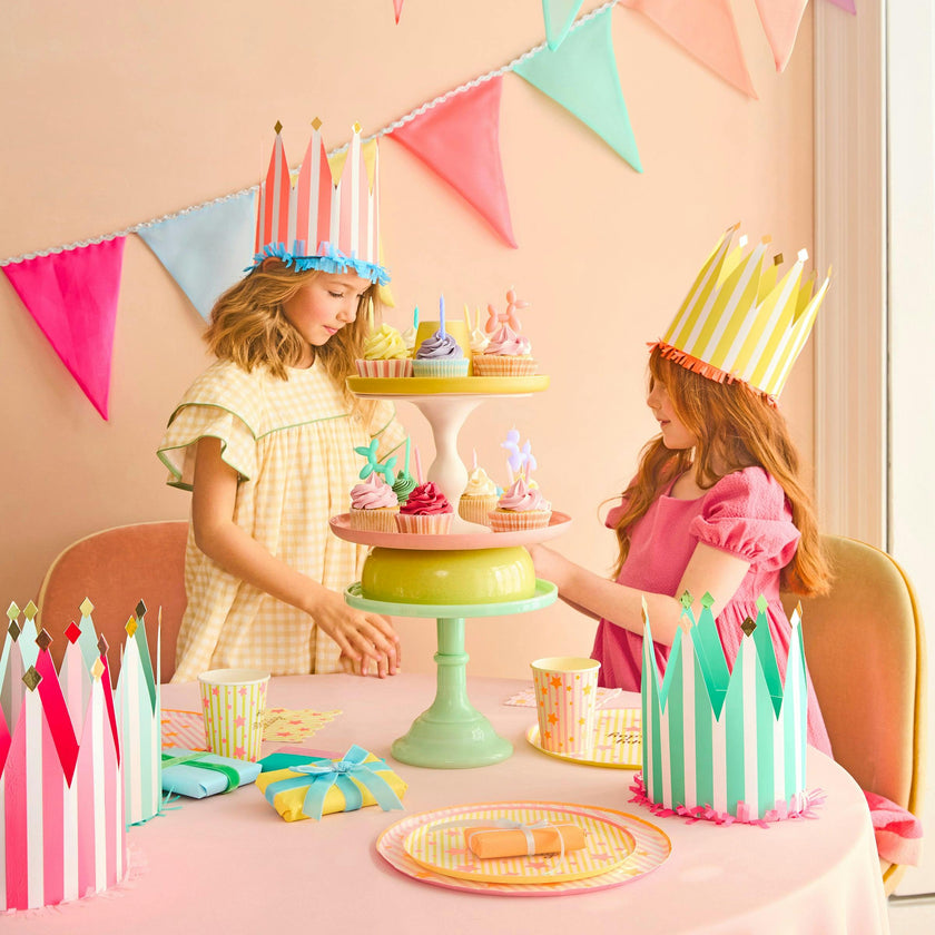 Striped Party Crowns
