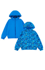 Max Reversible Rain Jacket Windbreaker, Sharks