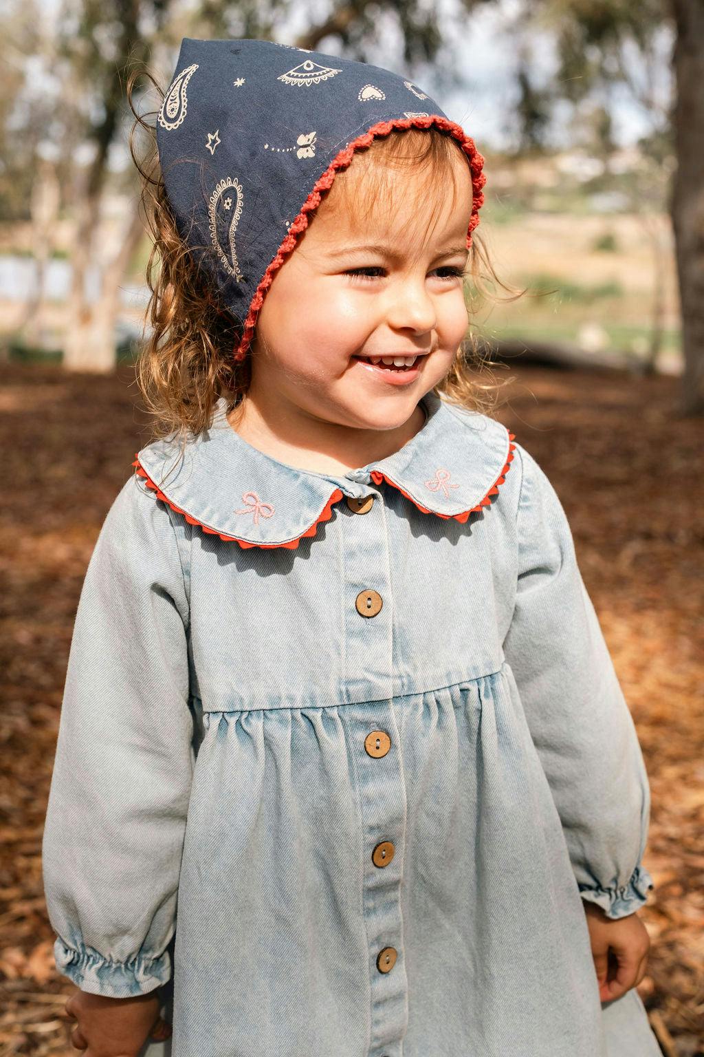 Clementine Dress in Denim Darling