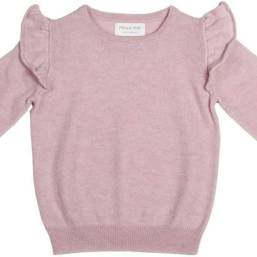 Delicate Frilled Jumper | 100% cashmere