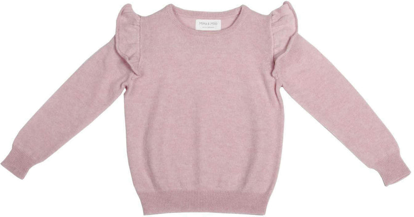 Delicate Frilled Jumper | 100% cashmere