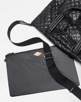Black Medium Metro Travel Tote