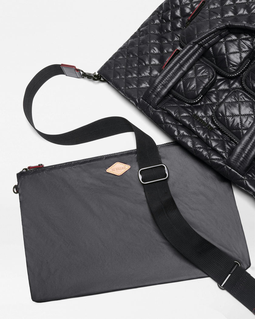 Black Medium Metro Travel Tote