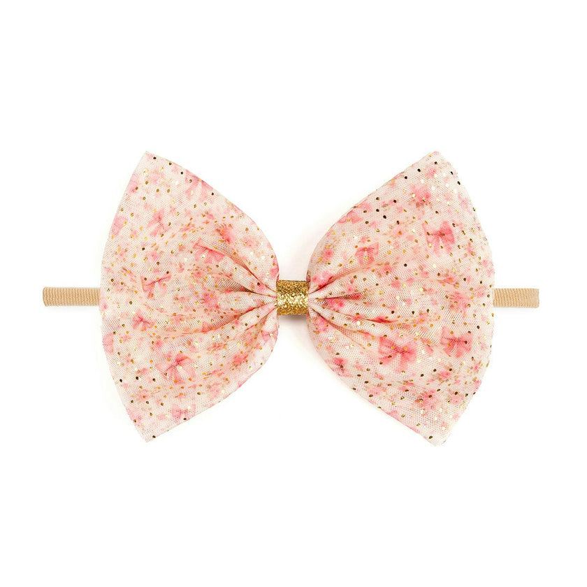 Ditsy Floral Tulle Bow Baby Headband