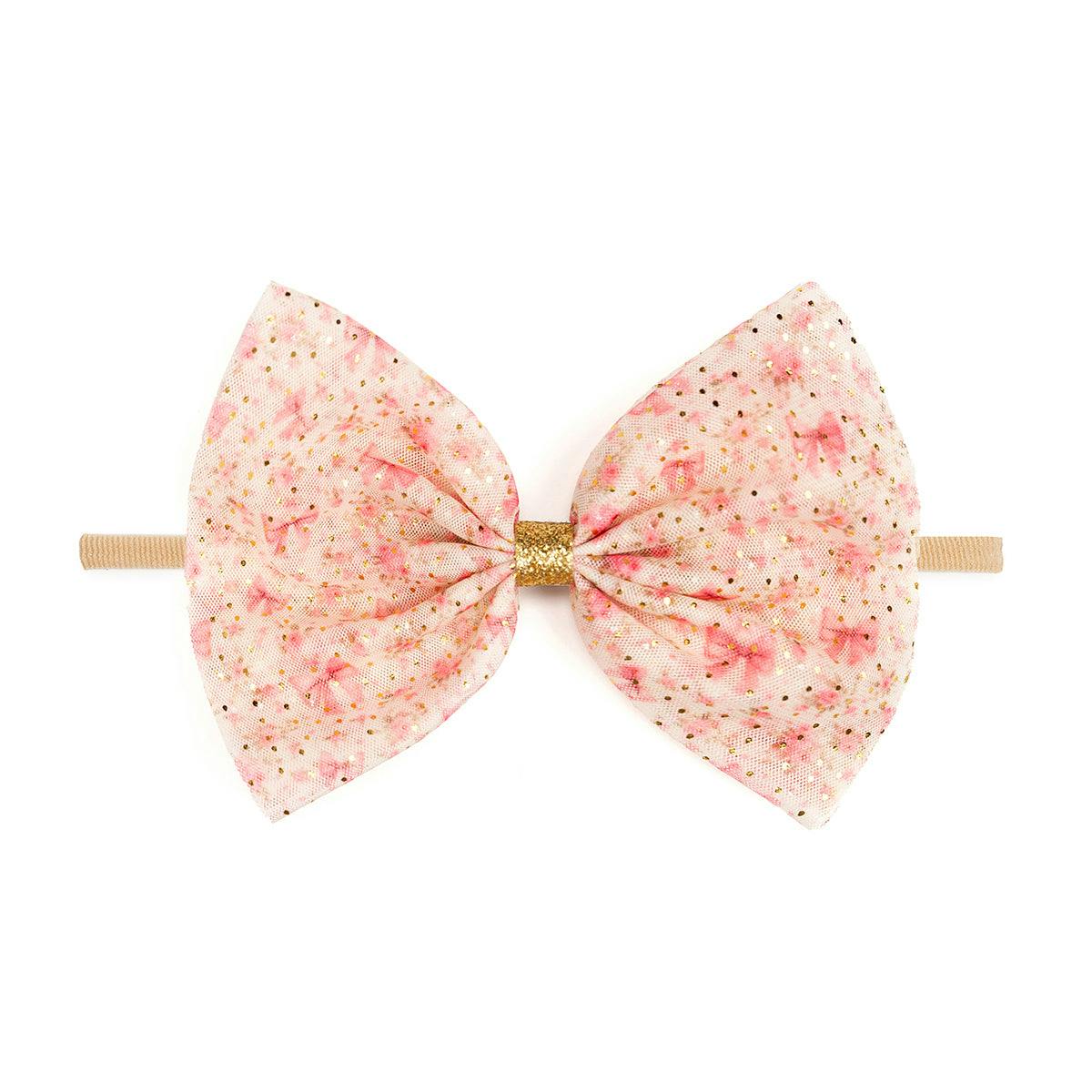 Ditsy Floral Tulle Bow Baby Headband