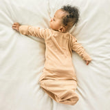 24 HOUR CONVERTIBLE GOWN | SANDSTONE — Bamboo Organic Cotton Blend, Preemie–6M