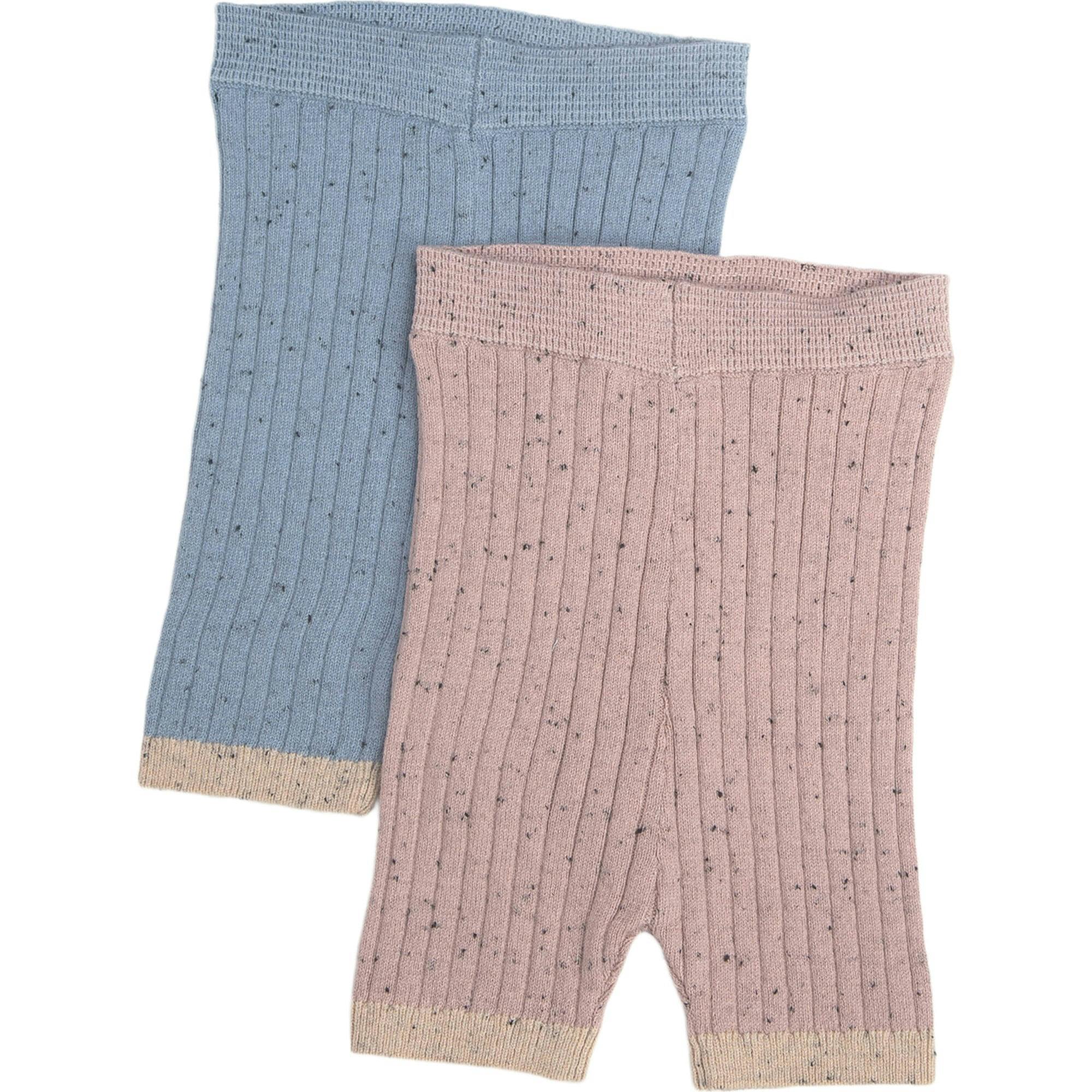 Ribbed Knit Retro Biker Shorts