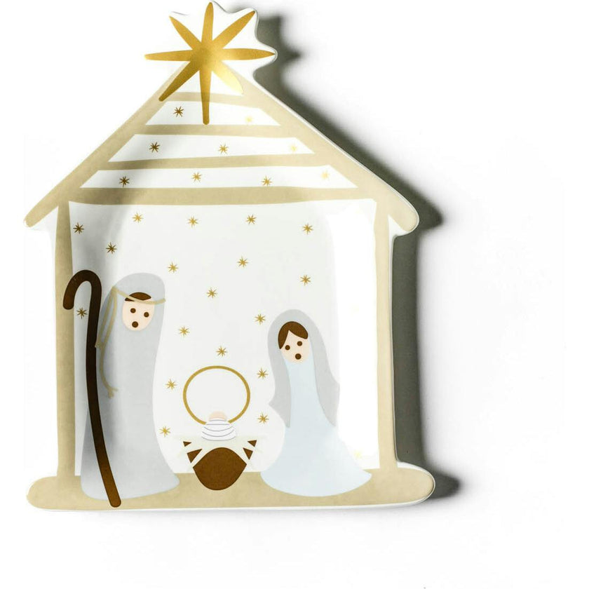Nativity Shaped Platter