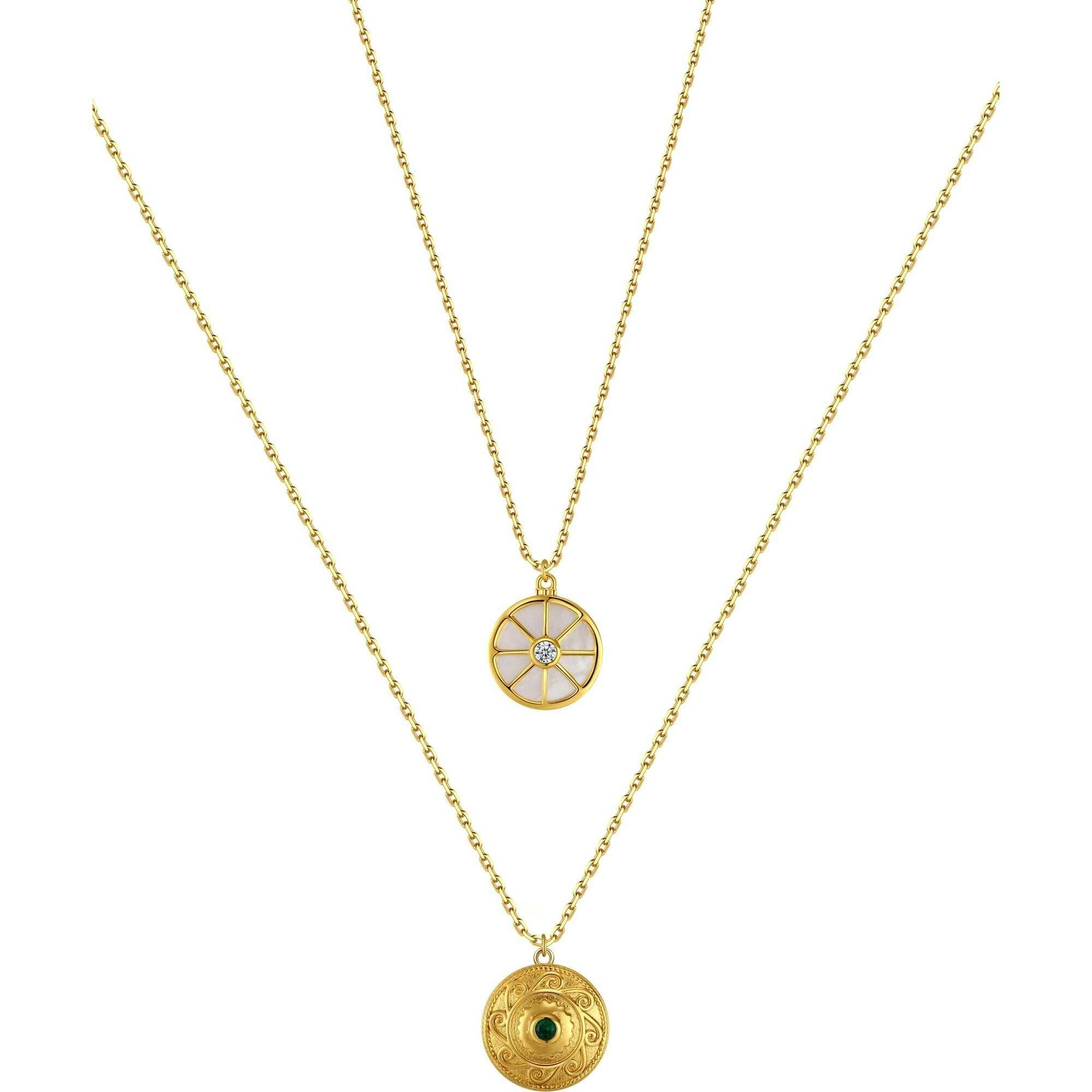 Compass Layered Necklace Set