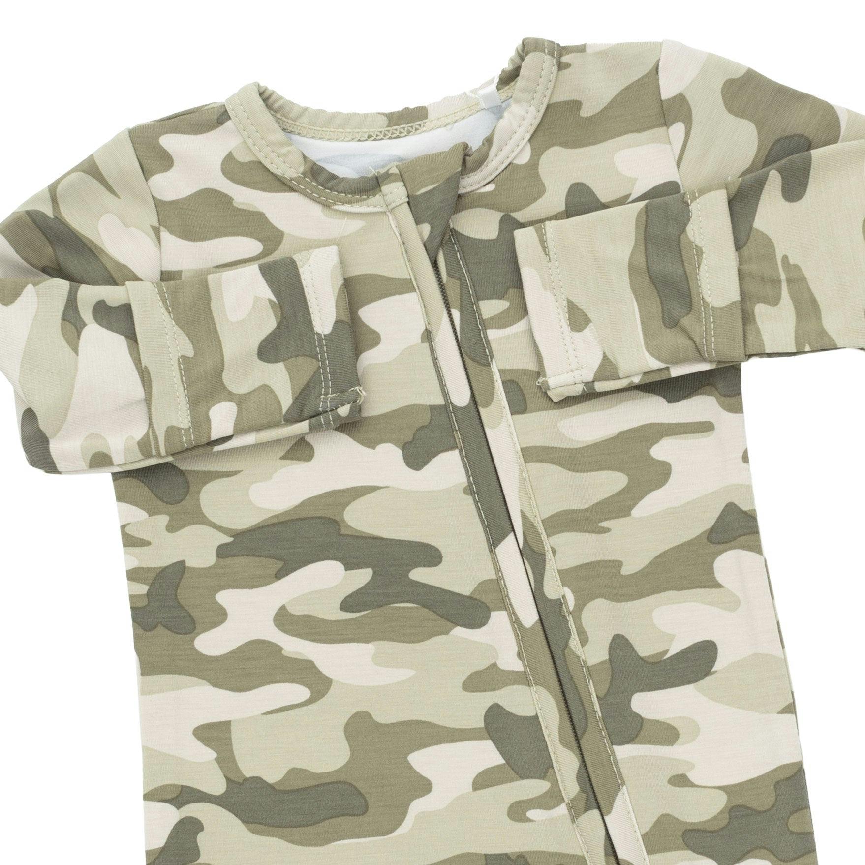 Camo - 2 Way Zipper Footie