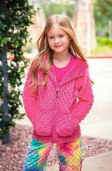 Minky Bubble Zip Hoodie