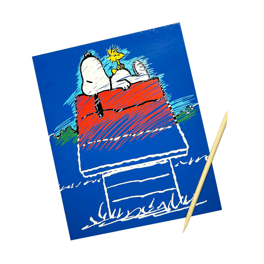 OOLY x Peanuts Scratch Art Kit - 12 Cards