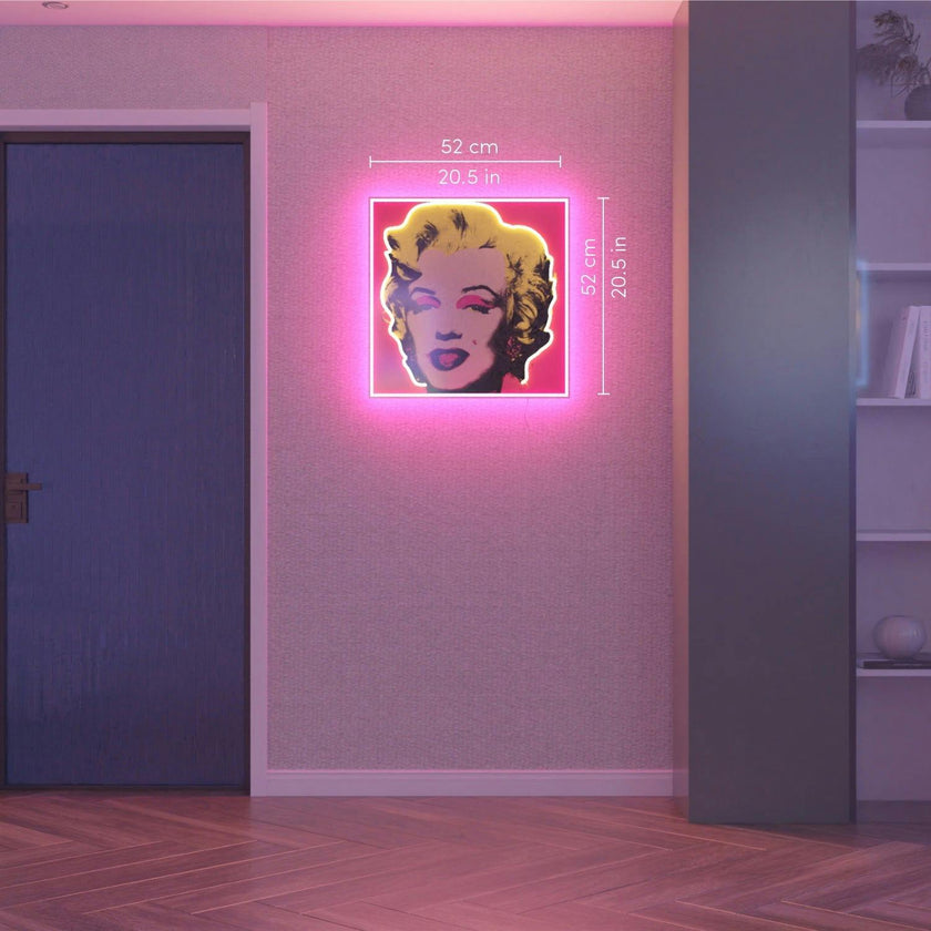 Marilyn Monroe Small by Andy Warhol LED neon sign