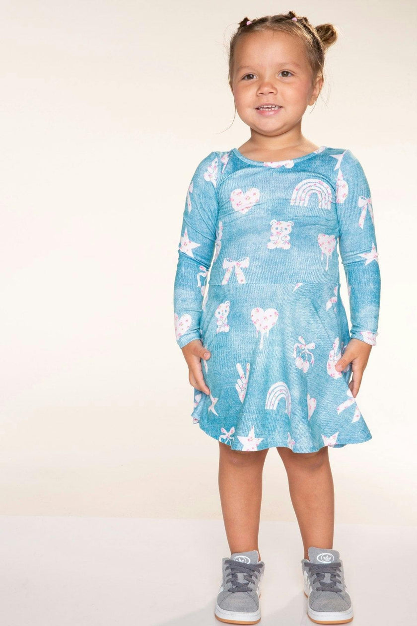 Simply Soft Long Sleeve Skater Dress