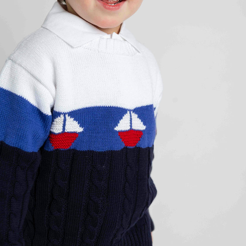 Sweater With Sailboats