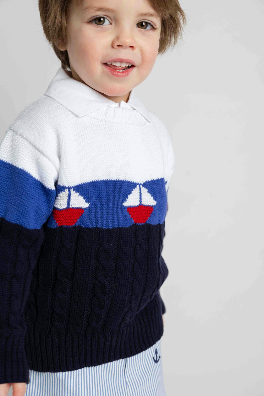 Sweater With Sailboats