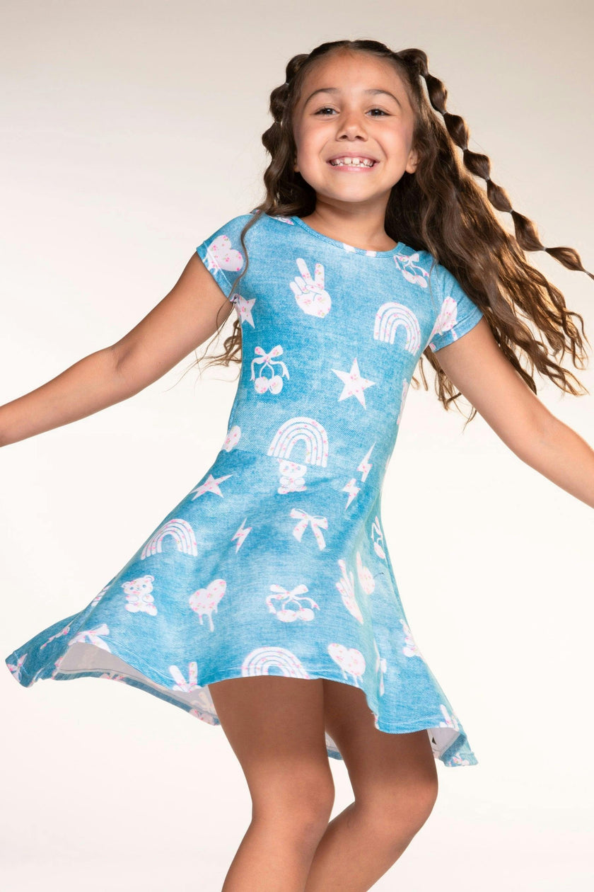Simply Soft Short Sleeve Skater Dress
