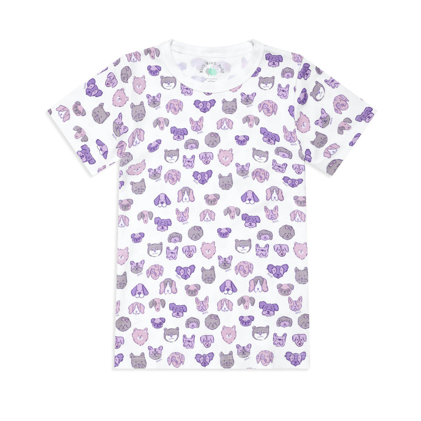 Mini Woof Squad Lilac T-shirt