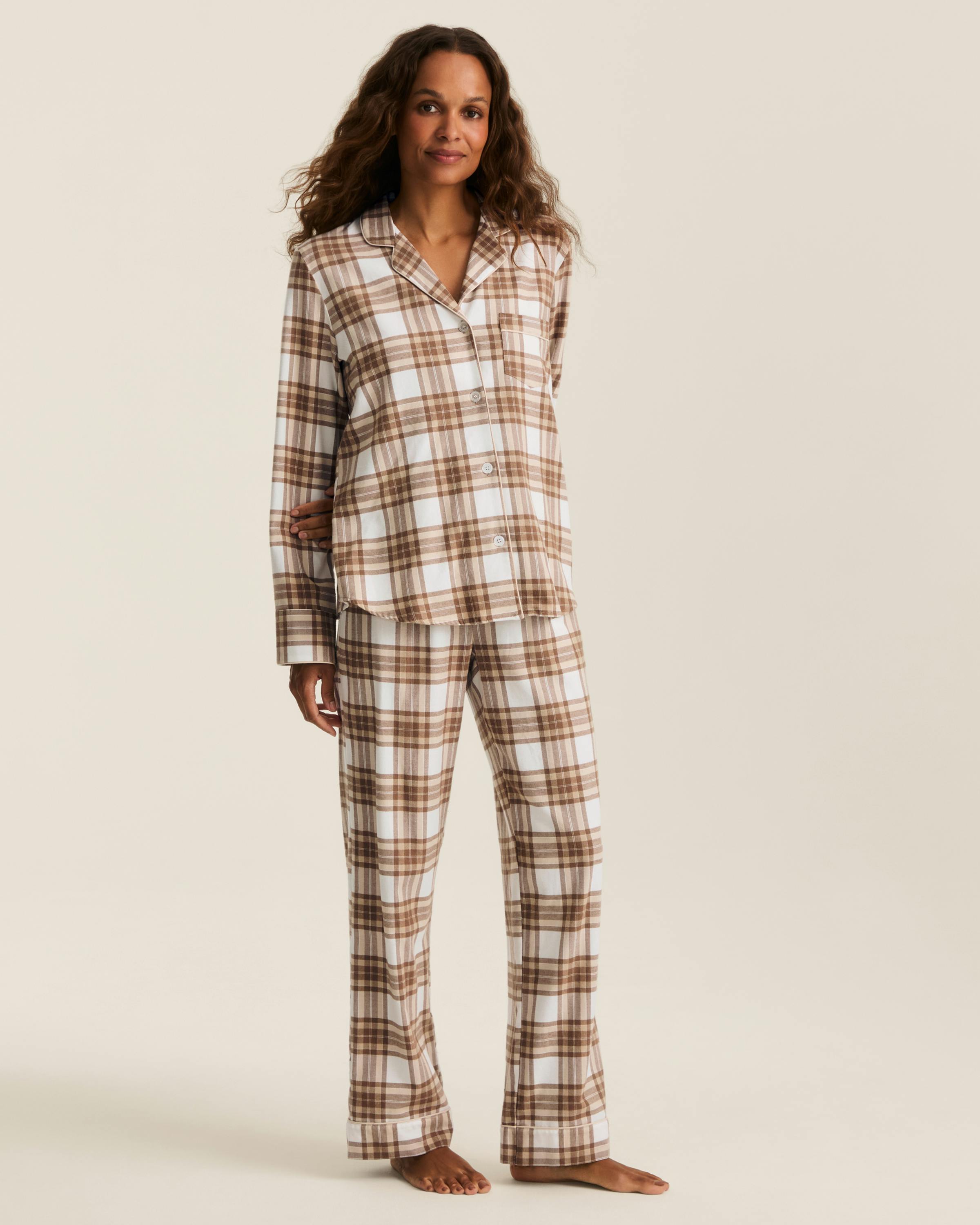 Women's Twill Pajama Set in Cotswolds Tartan