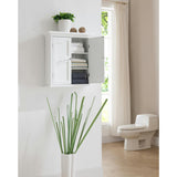 Versailles Wooden Wall Cabinet with 2 Shelves