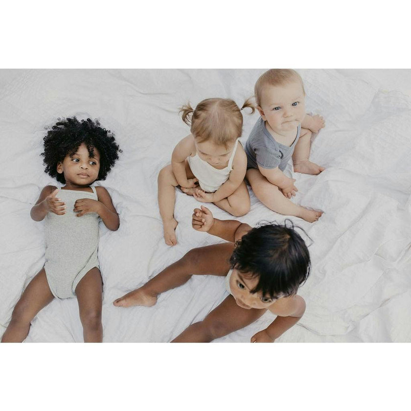 *Exclusive* Baby Boy Sleeveless 4pc Onesie Set