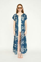 Vienna Maxi Dress in Navy Fig
