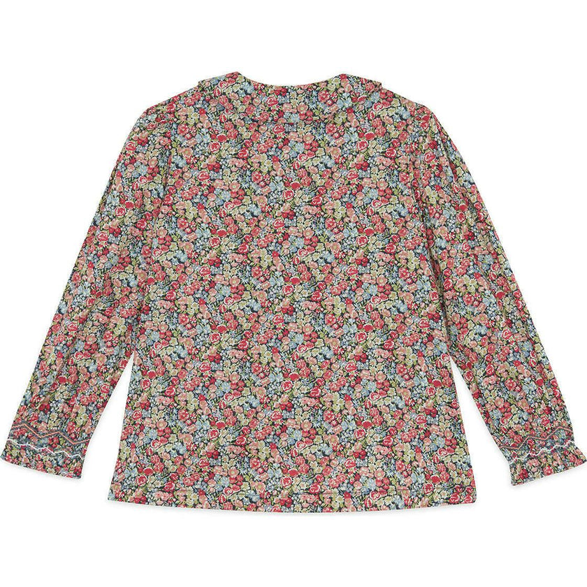 TARTINE ET CHOCOLAT COTTON FLOWER TUNIQUE - DARK GREY