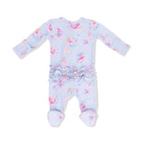 Mermaid Princesses - 2 Way Ruffle Back Zipper Footie