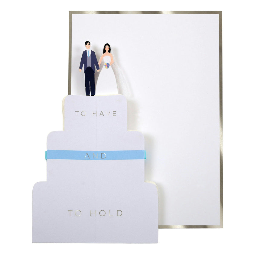Wedding Cake Honeycomb Card