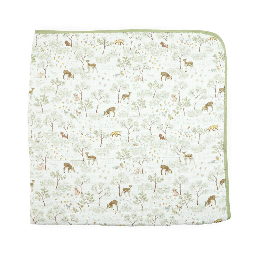 Original Cotton Muslin Quilt - Woodland Friends