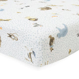 Cotton Muslin Crib Sheet - Party Animals