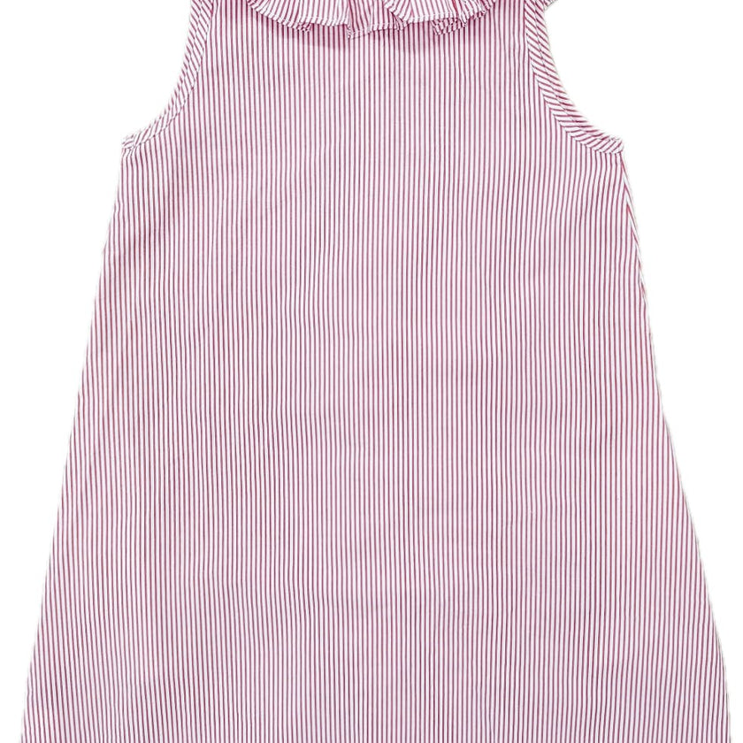Molly Anne Dress in Red Seersucker