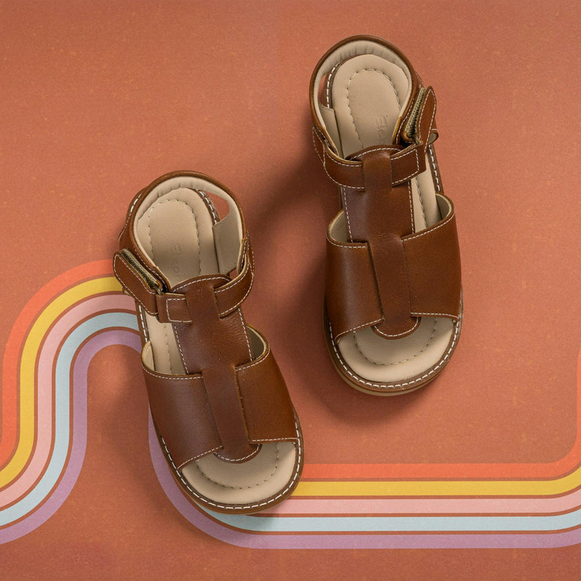 Toddler Boy Sandal | Natural Leather