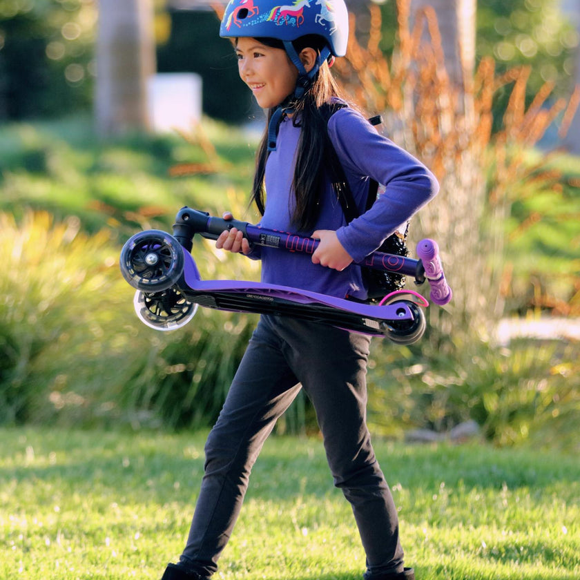 Micro Maxi Foldable LED Scooter