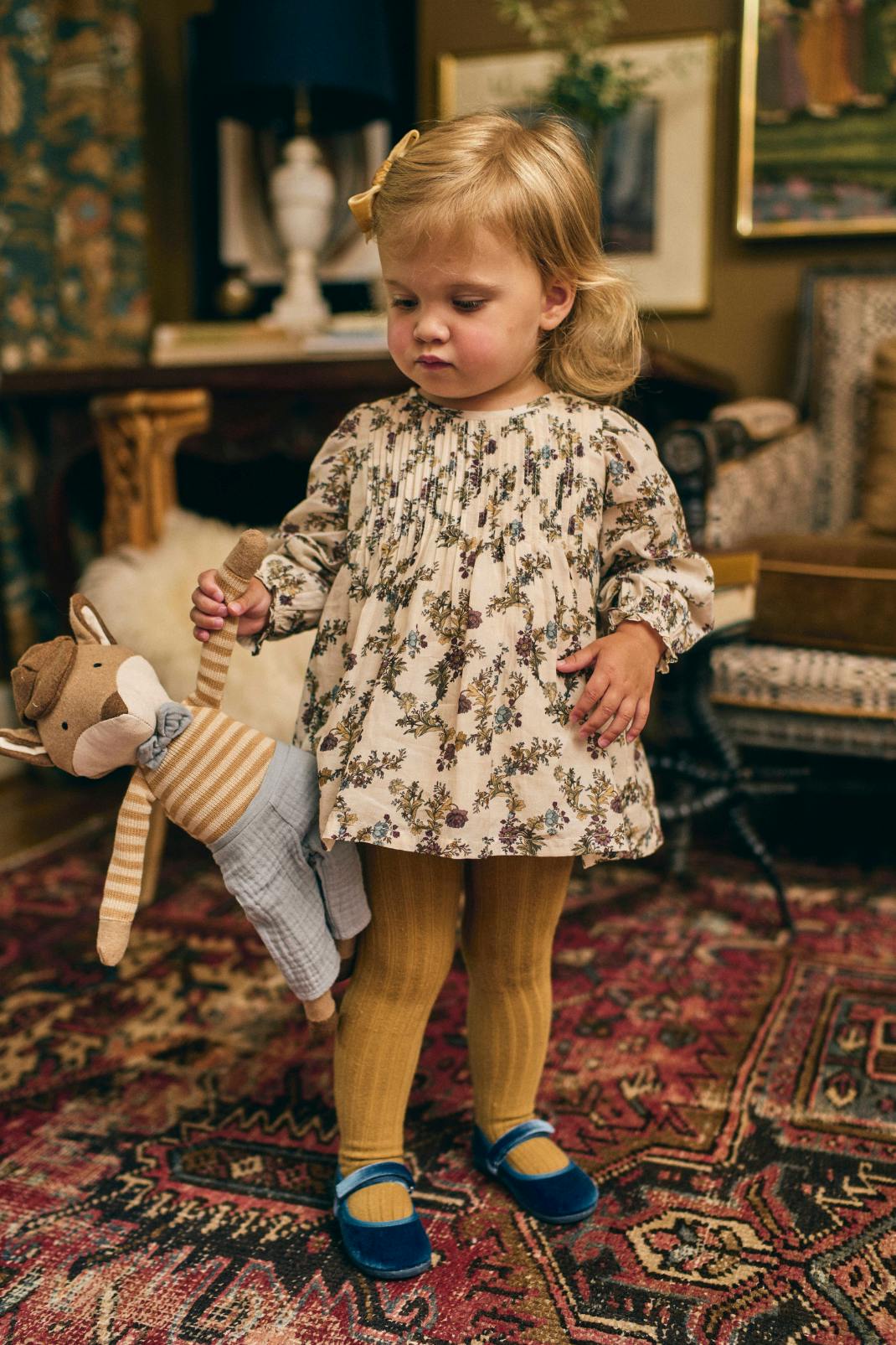 Charlotte Baby Set in Harvest Toile