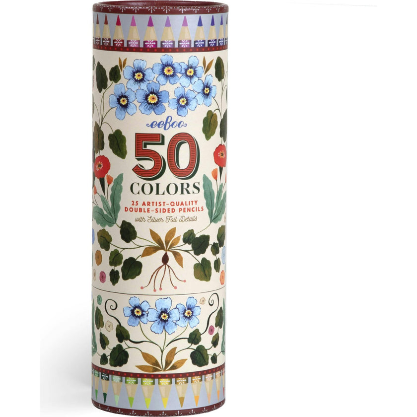 Piece&Love: Double-Sided Colored Pencils - Flora's - 25pc Set