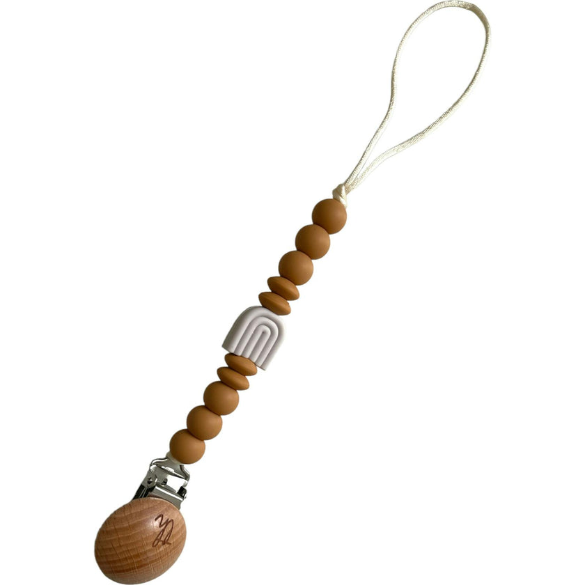 Rainbow Pacifier And Toy Clip