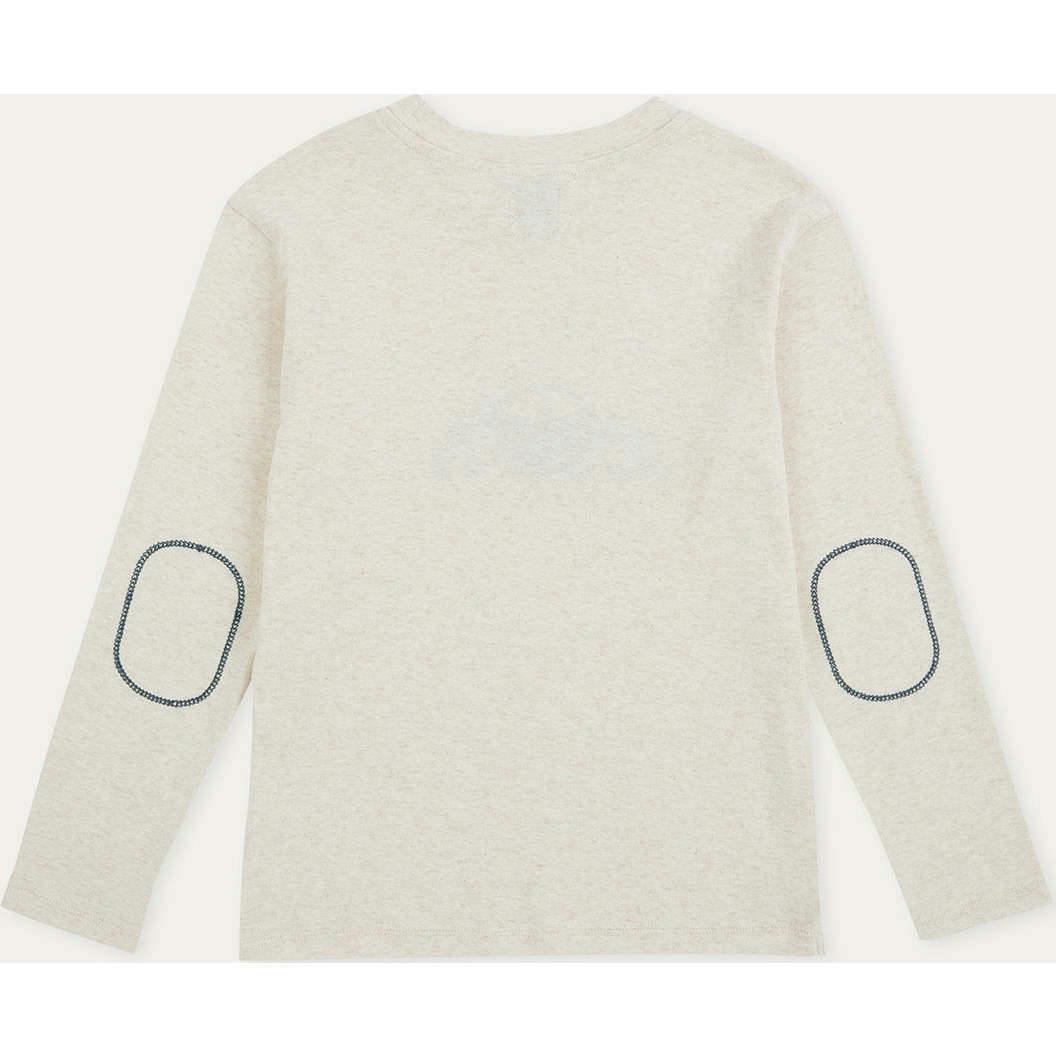 Long Sleeve Embroidered Car T-shirt